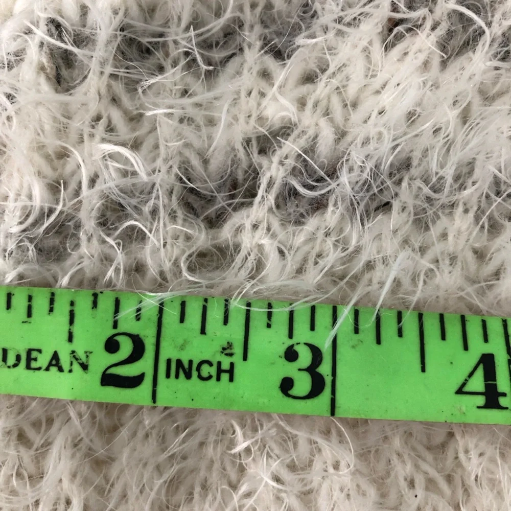 Anthropologie Gray and Cream Cowl Neck Sweater - Picture 5 of 15